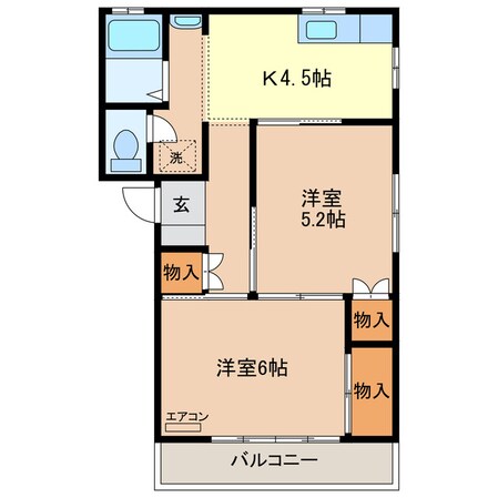 根岸コーポ（福居町）の物件間取画像